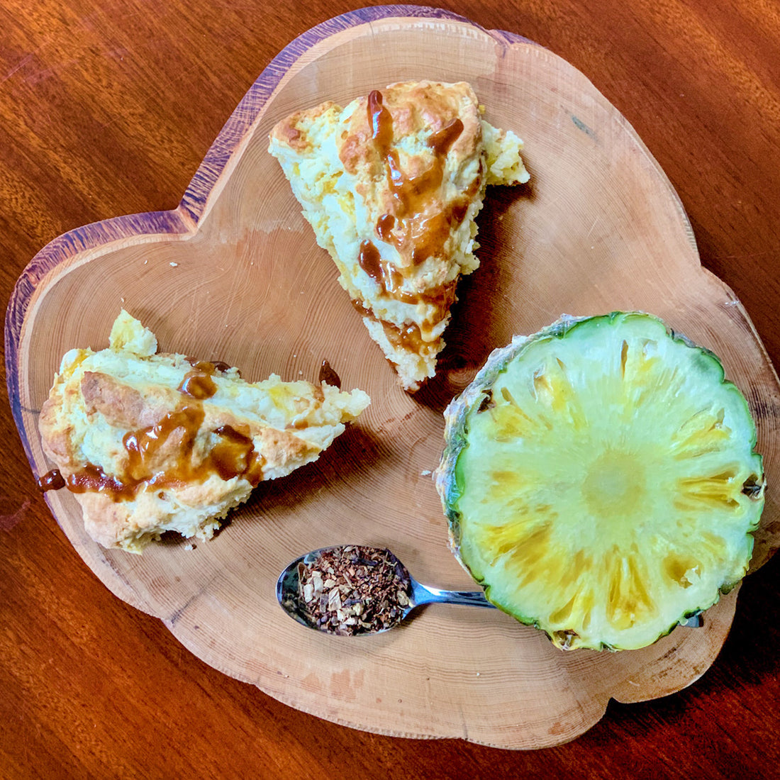 Caramel Pineapple Scones