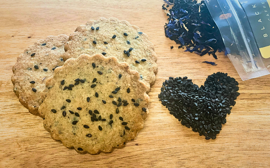 Black Sesame Earl Grey Shortbread Recipe