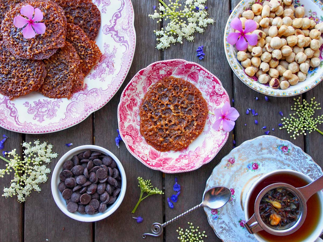 Dark Chocolate Lace Cookies