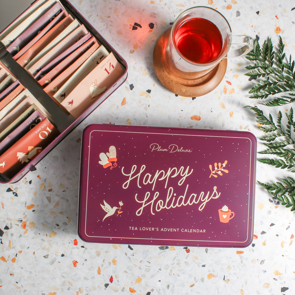 Tea Lover's Advent Calendar Plum Deluxe Tea