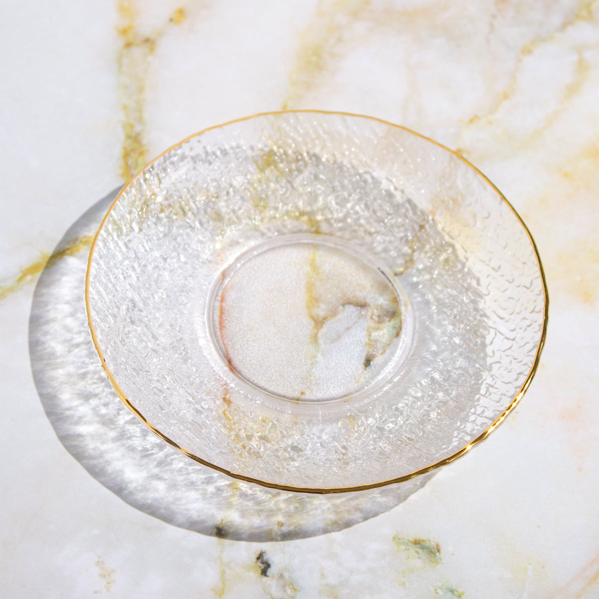 Café Society Glass Teacup & Saucer
