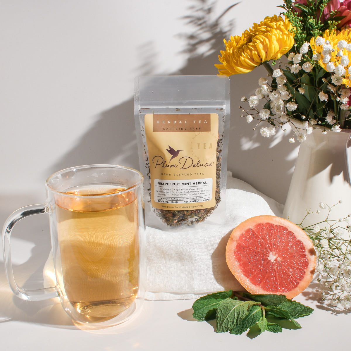Grapefruit Mint Herbal Tea