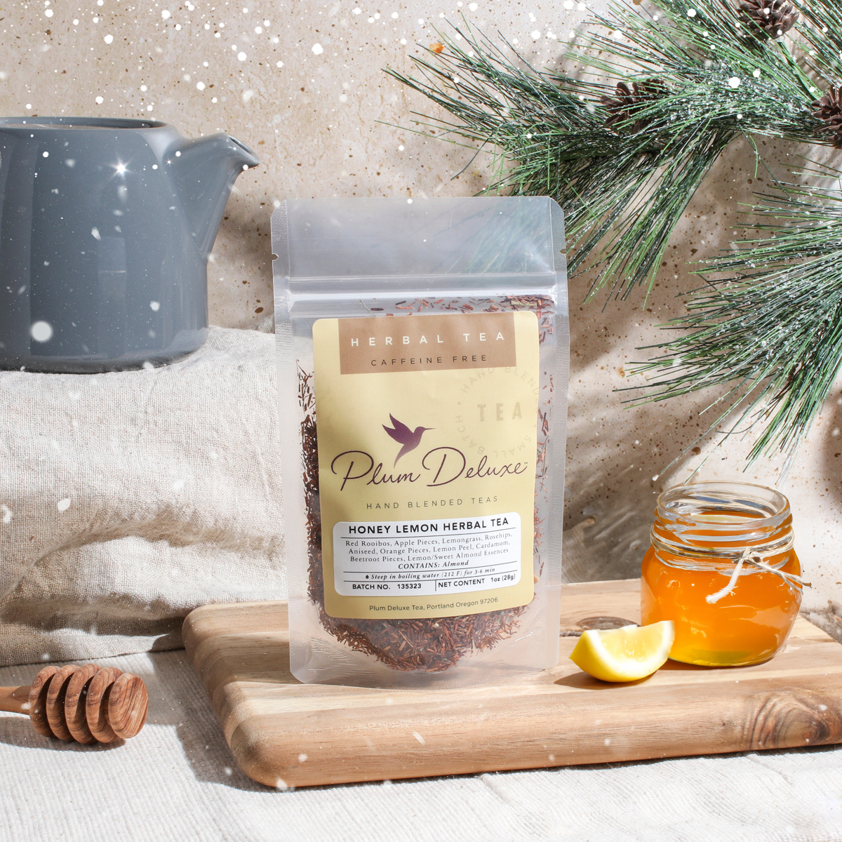 Honey Lemon Herbal Tea (with Almond)