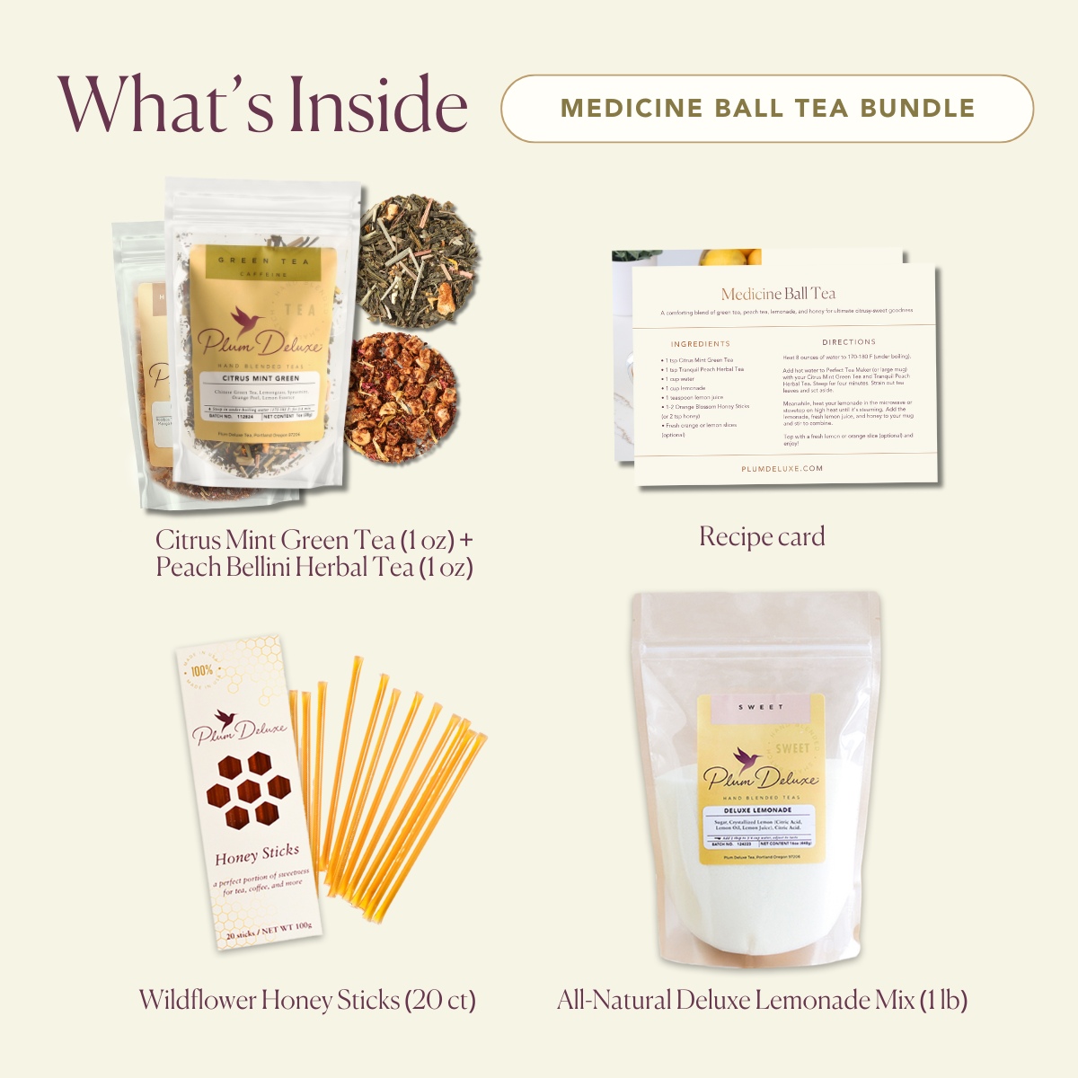 Copycat Starbucks Citrus Mint Peach Immunity Tea Bundle