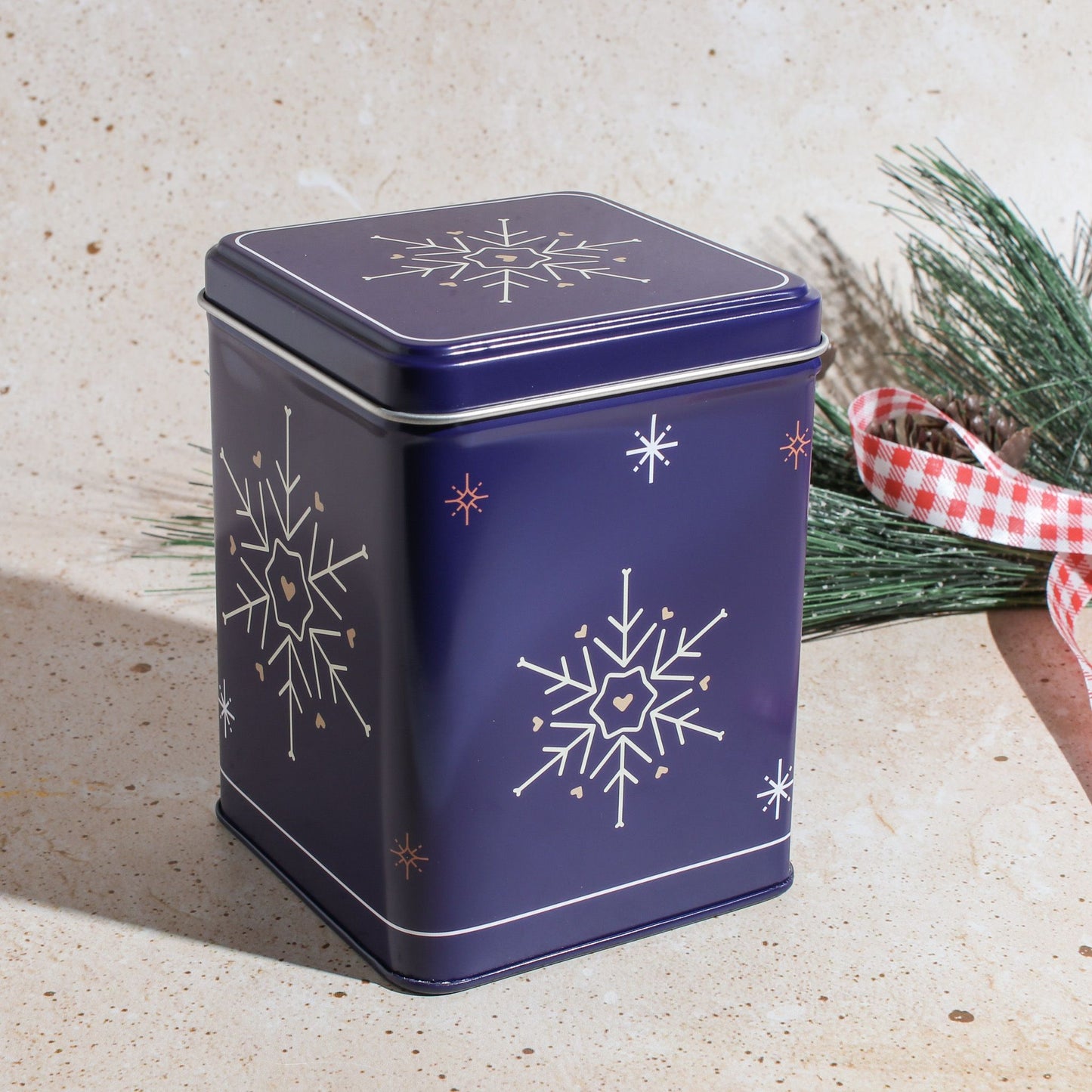 Snowflake Tea Tin