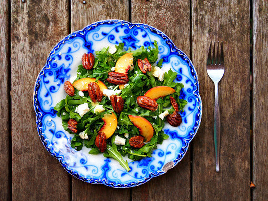 Arugula Salad with Candied Pecans