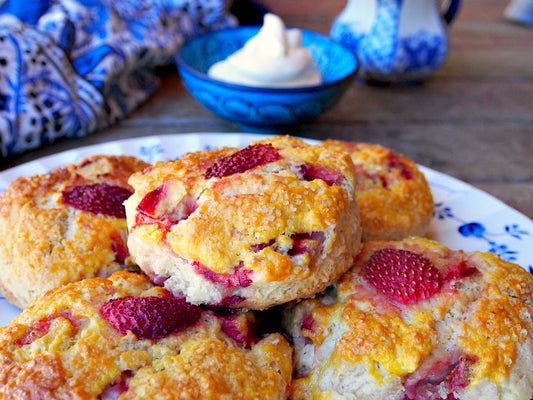 British Strawberry Scones