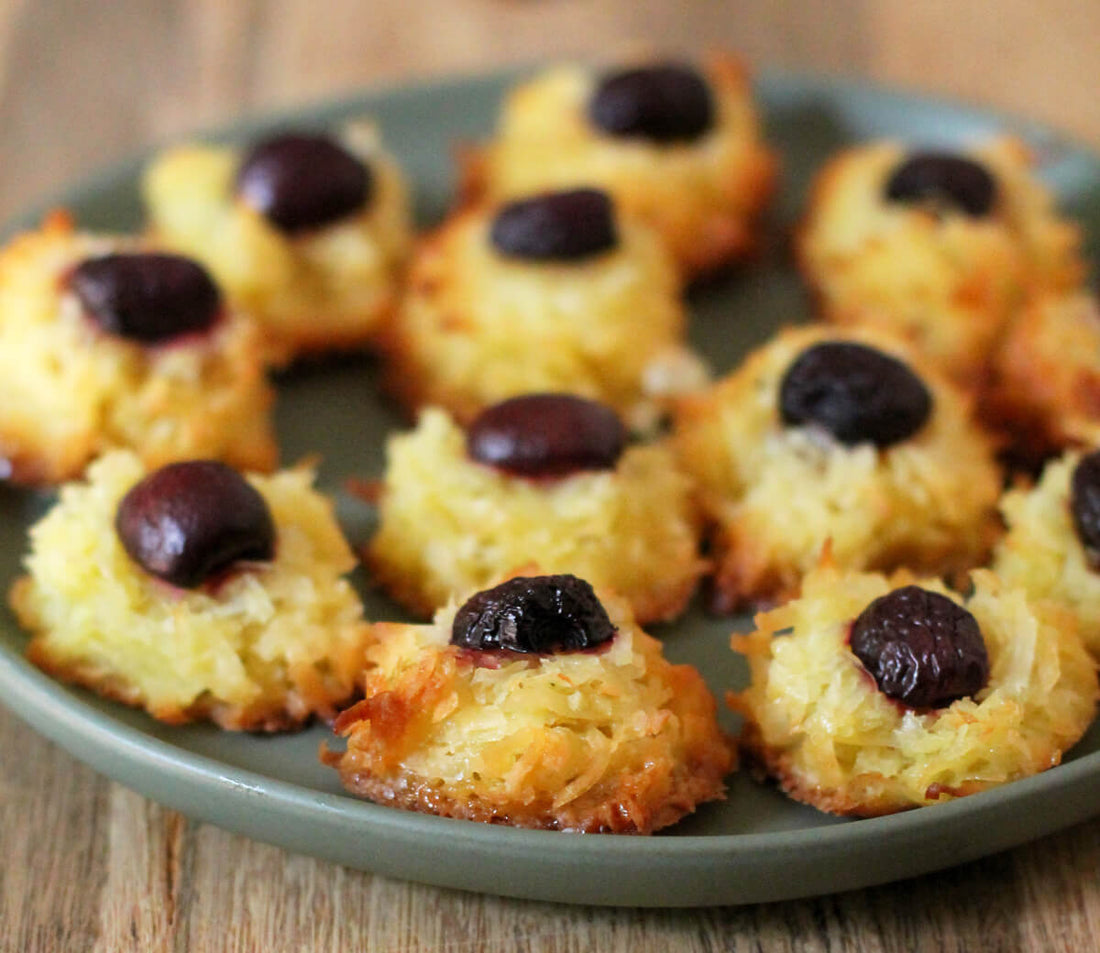 Coconut Cherry Macaroons