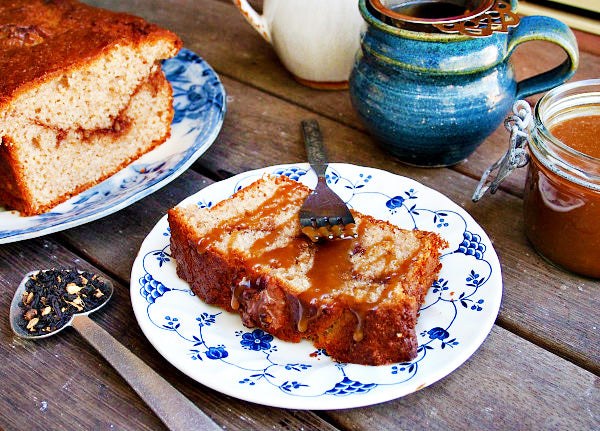 Coffee Cake Bread with Caramel Sauce