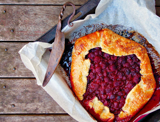 Easy Galette Recipe with Raspberries and Tea Syrup