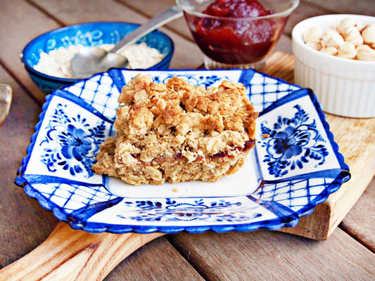 Hazelnut Quince Jam Squares