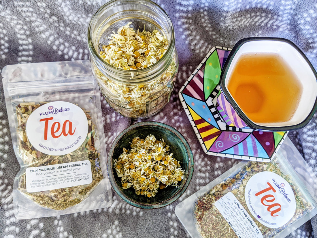 Relaxing Herbal - Sleepy Time Tea - Peppermint, Lavender, & Chamomile