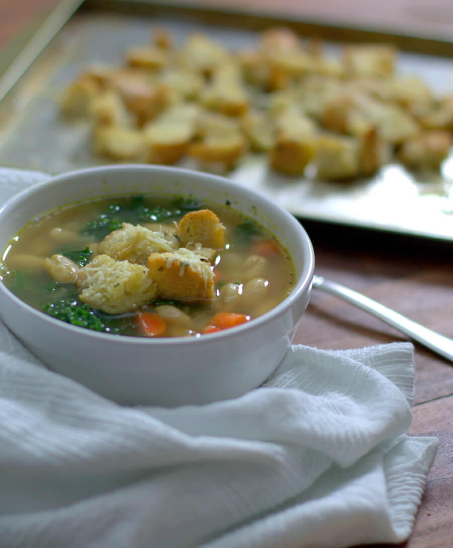 Warm + Comforting Tuscan Bean Soup Recipe