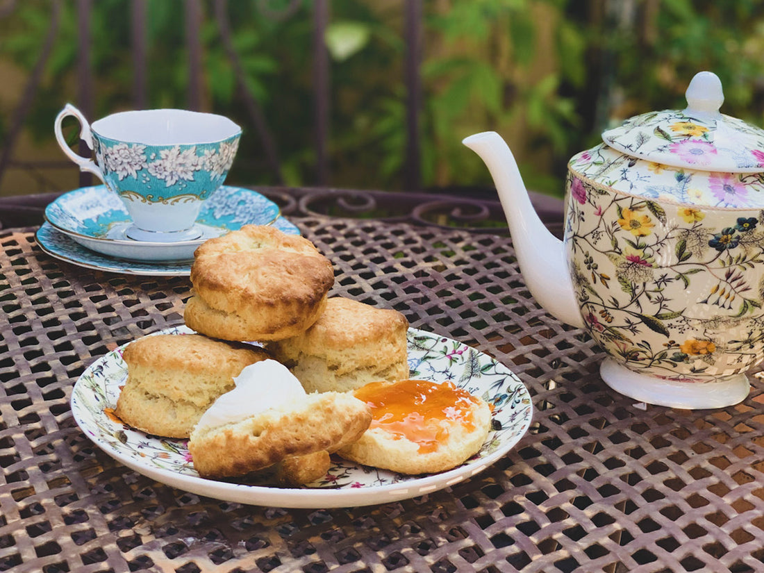 Eggless Scone Recipe with Cream and Jam