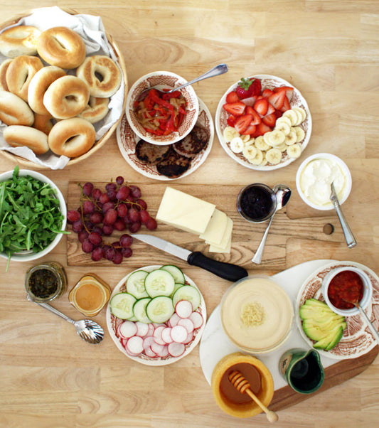How to Set Up a Build-Your-Own Bagel Party