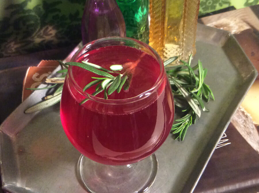 Tea-Infused Pomegranate Celebration Cocktail