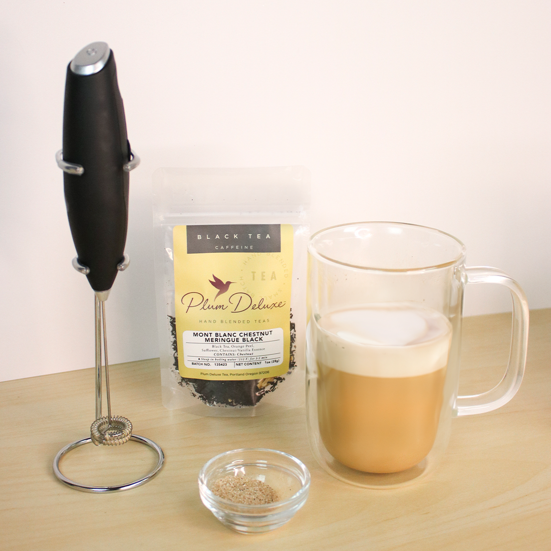 Mont Blanc Chestnut Nutty Tea Latte Recipe – Plum Deluxe Tea