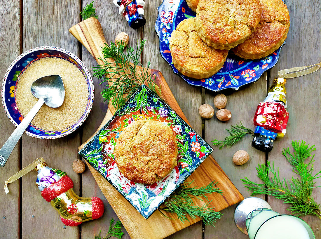 Mrs. Claus's Chestnut Nutmeg Christmas Scones