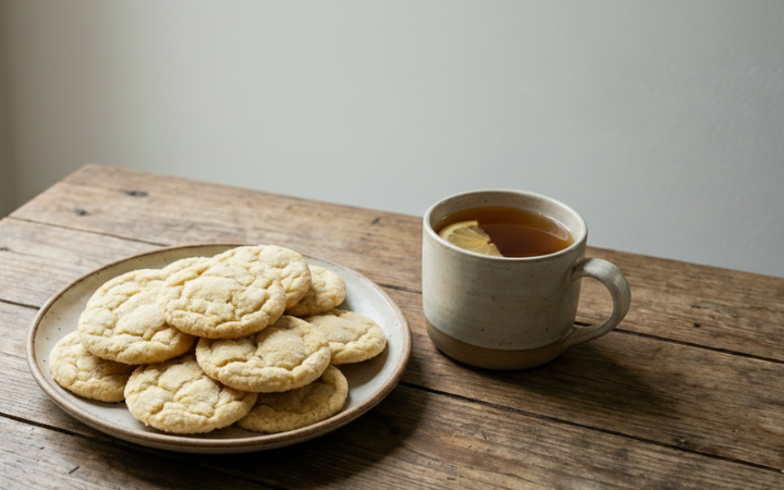 Light Lemon Cookies Recipe for Tea