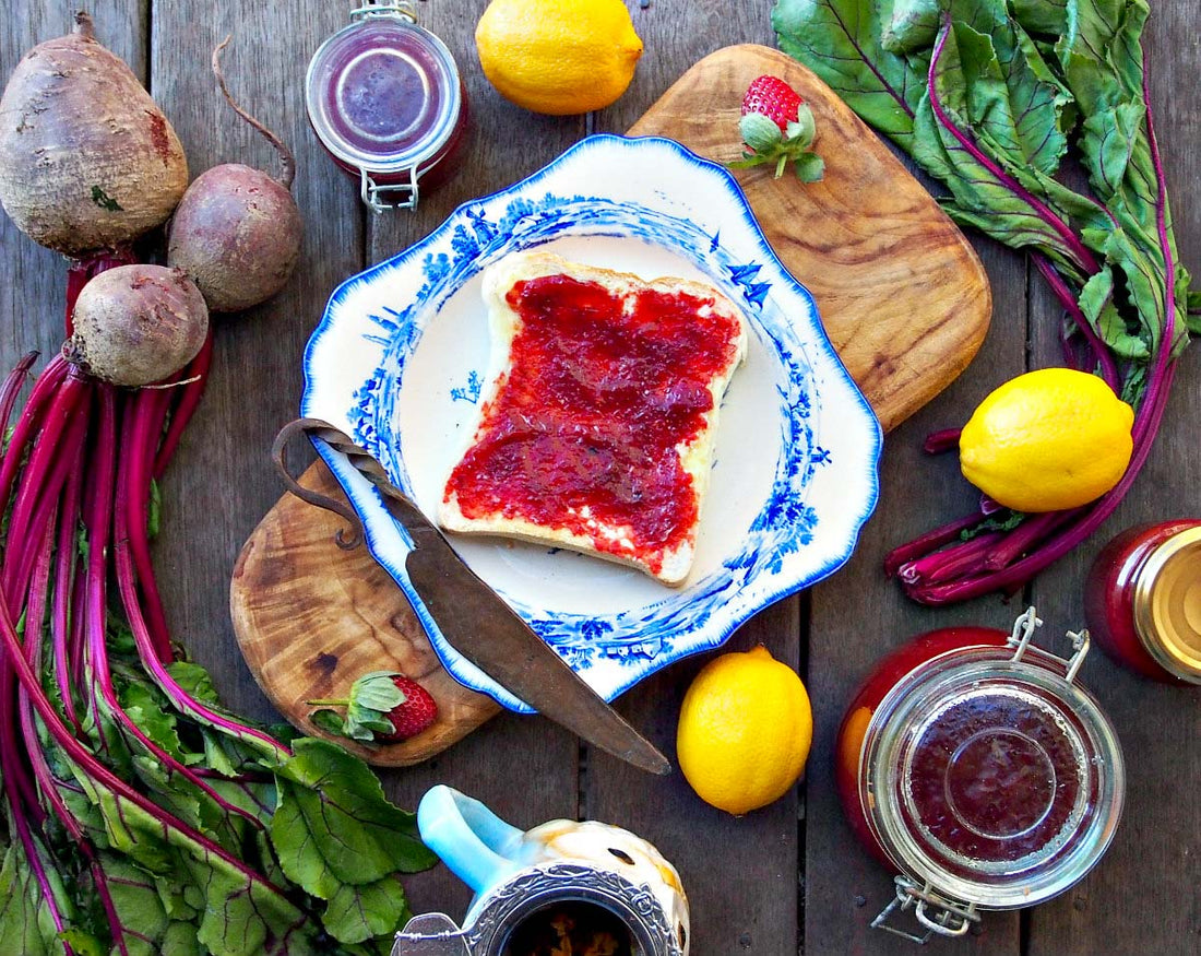 Amish Strawberry Rhubarb Jam Recipe