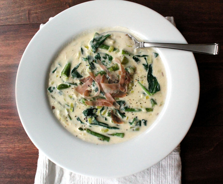 Perfect Spring Soup: Cream of Spinach and Asparagus Soup Recipe