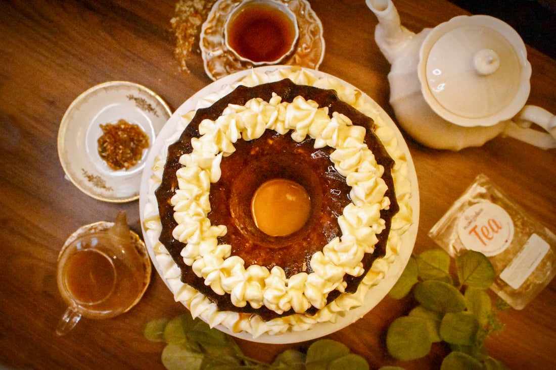 Bundt Carrot Cake with Brown Sugar Honey Glaze