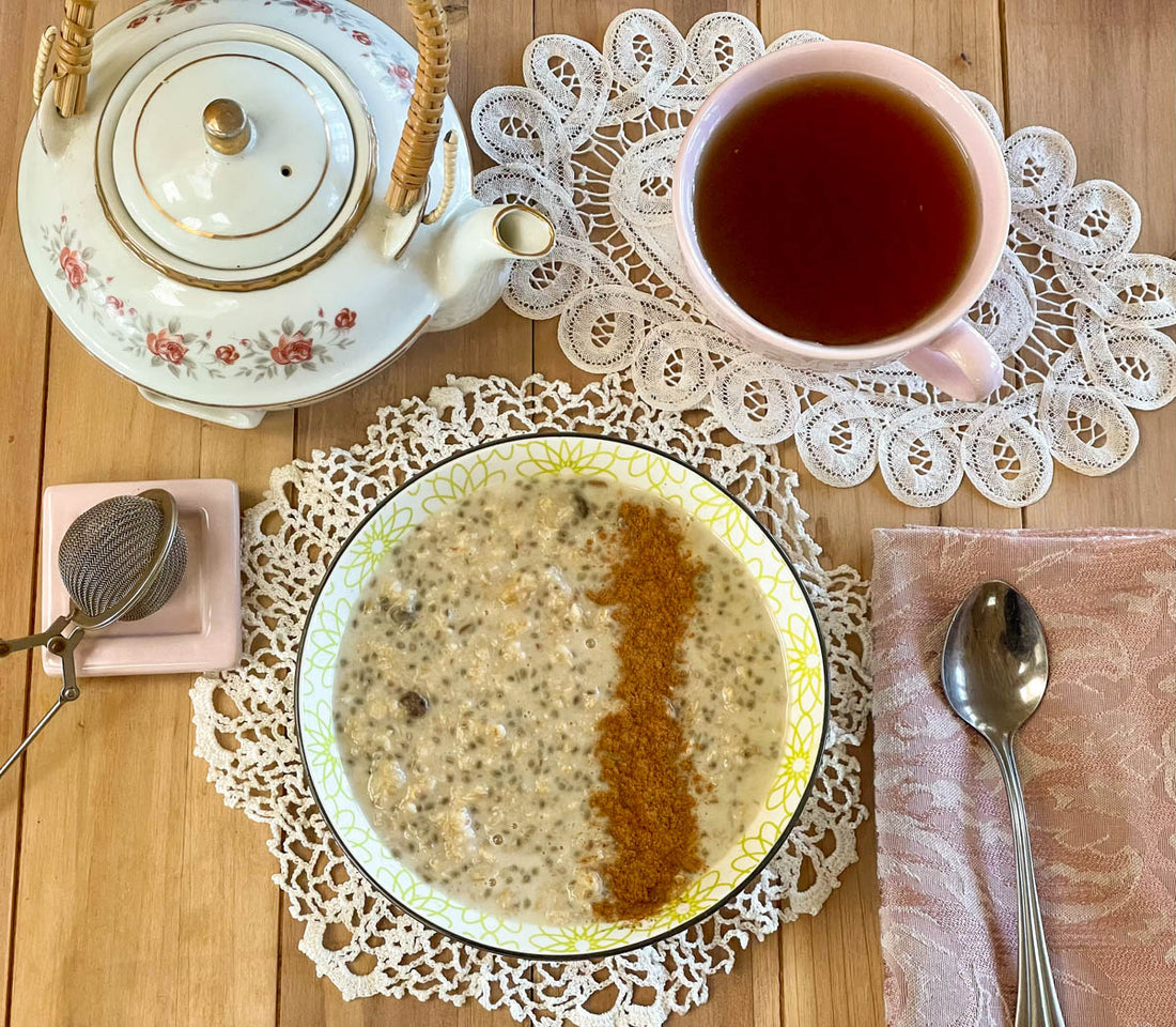 On days when you need a breakfast that will warm you, sustain you, comfort and nourish you, turn to this full moon chai tea oatmeal!