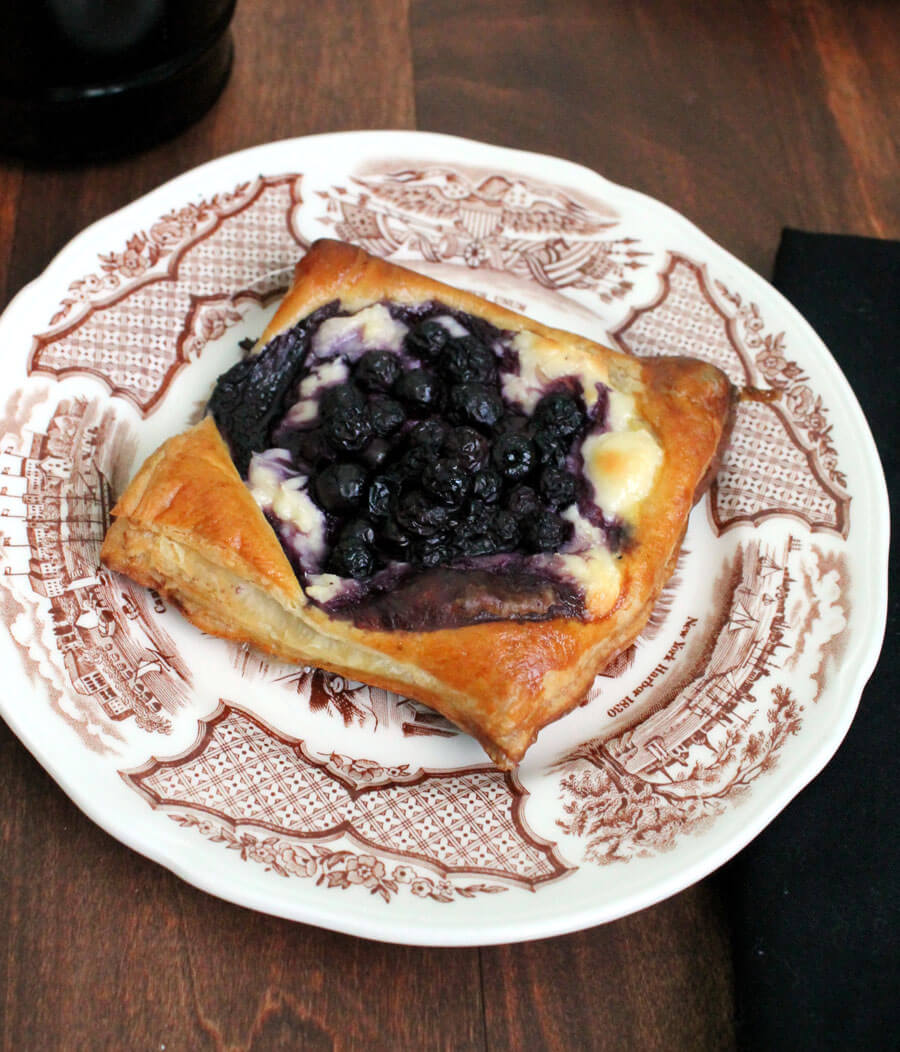 Quick and Easy Blueberry Cream Cheese Danish Recipe