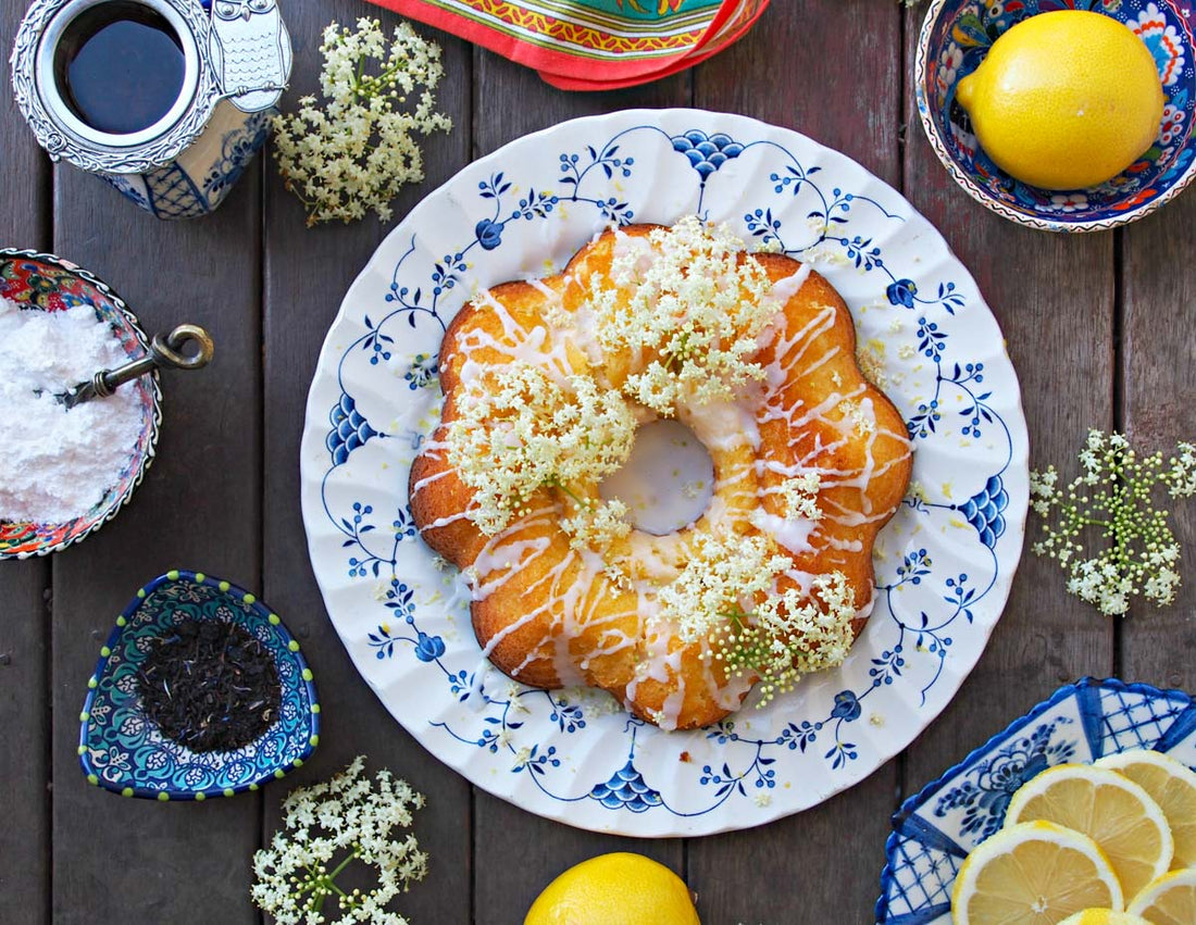Elderflower Lemon Tea Cake Recipe