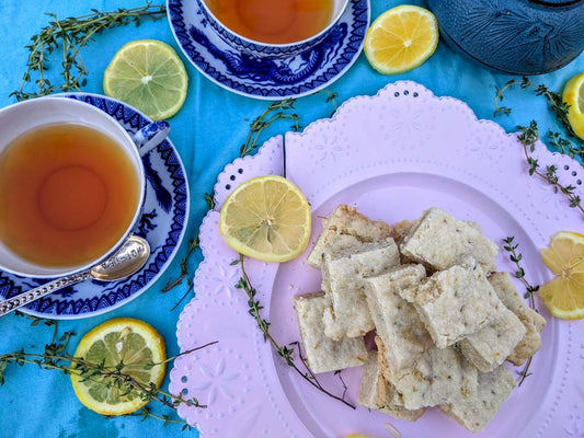 Lemon Thyme Shortbread Cookies