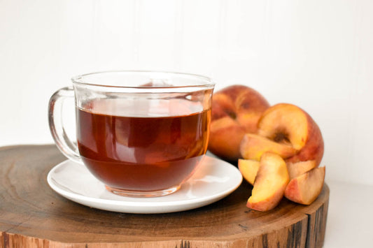 Are you looking for that ‘little something extra’ in flavor and sweetness to complement your tea? How about a burst of sweet peach perfection to pair with your perfect hot or iced tea? It’s simple with this homemade peach syrup for tea recipe.