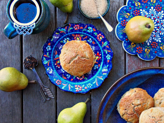 Maple Roasted Pear Scones