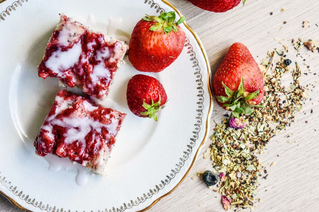 Strawberry Poppy Seed Tea Cake Recipe