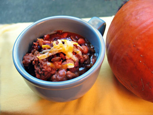 It's a Pumpkin Party! Pumpkin Chili with Ginger Pumpkin Bites