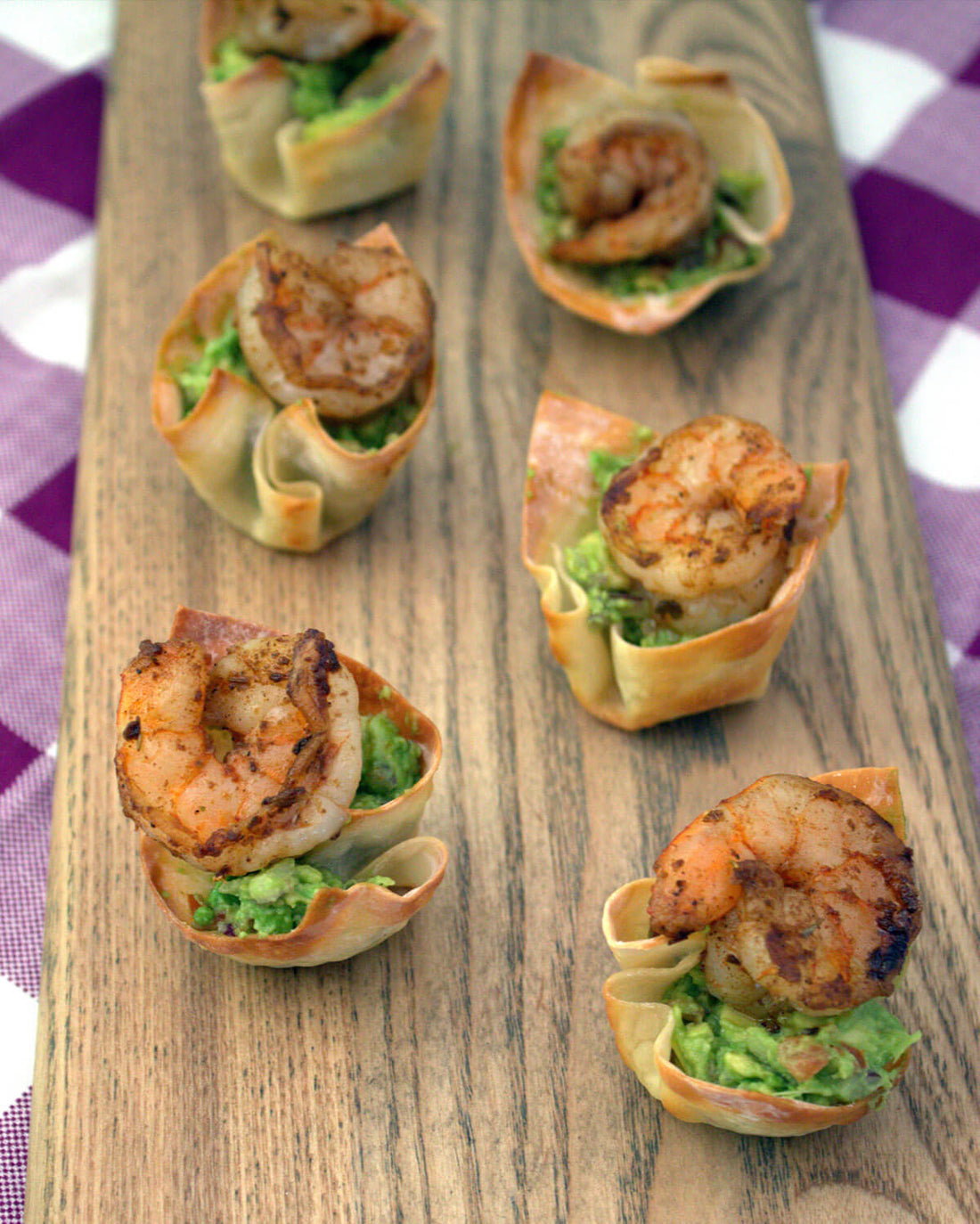 Spicy Guacamole Shrimp Cups