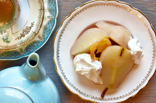 Dragonfruit Desire Tea-Poached Pears