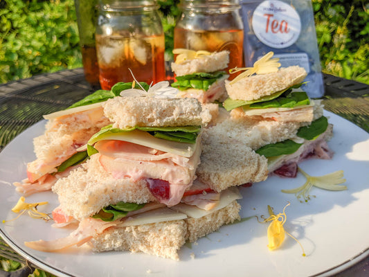 Cranberry Turkey Tea Sandwich for Afternoon Tea