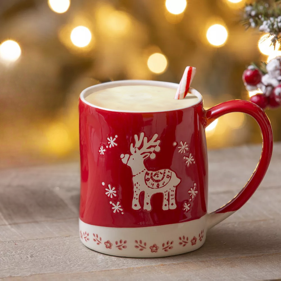 Jingle Bells Reindeer Mug (18 oz)