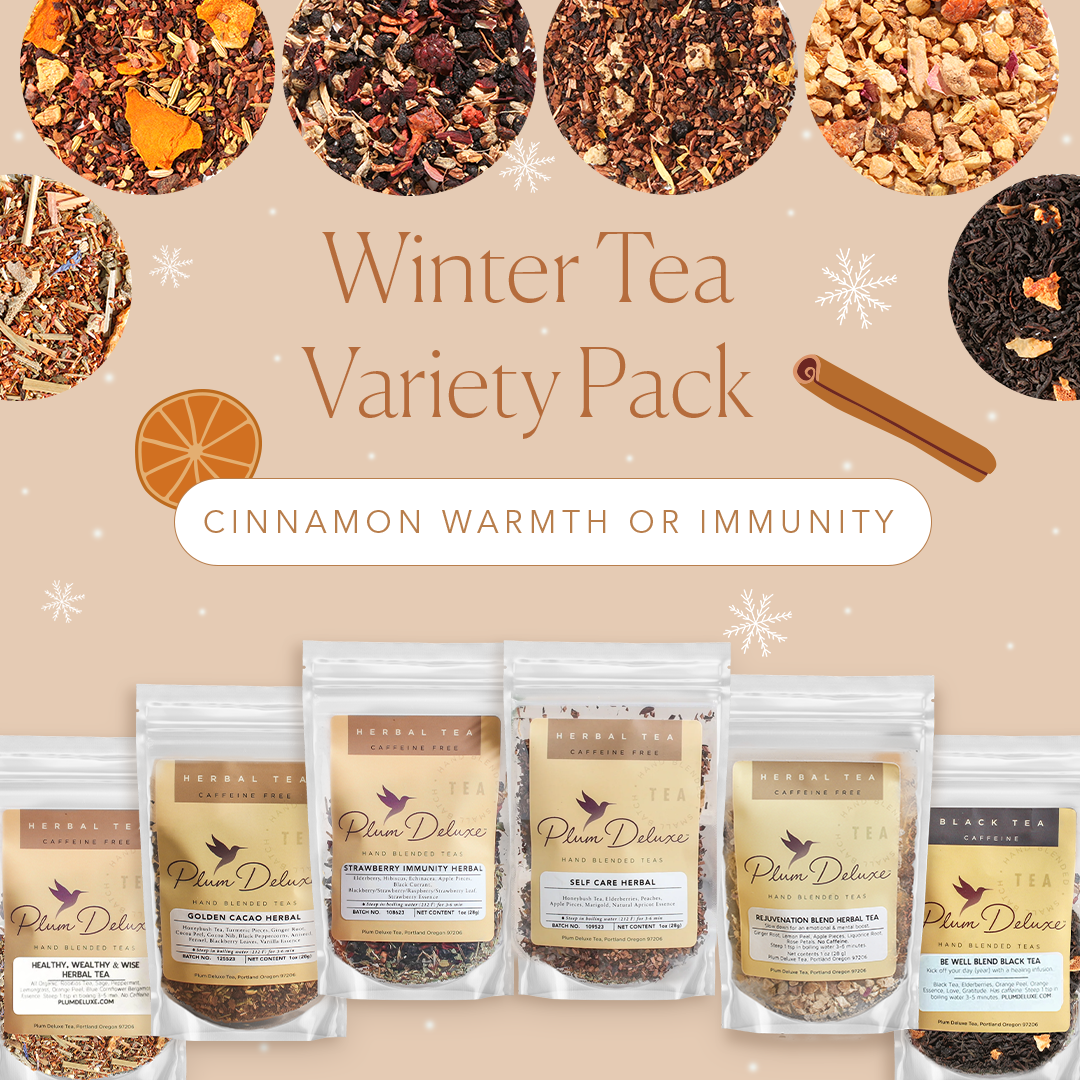 Winter Tea Variety Pack [6-Pack Variety of Flavors]