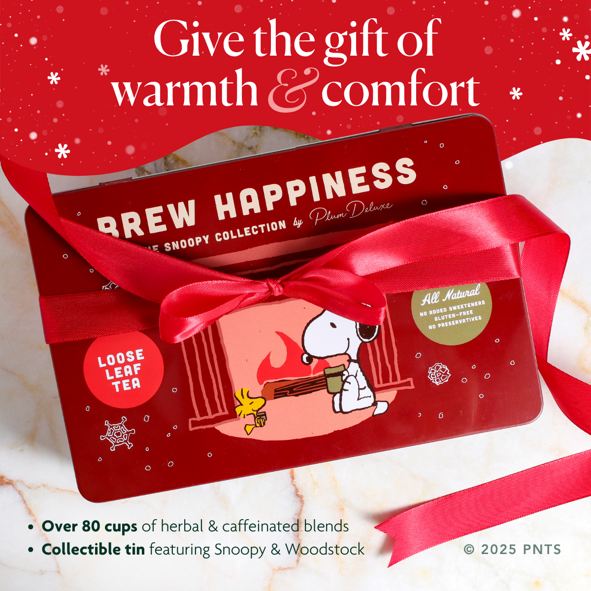 Brew Happiness Snoopy Tea Gift Tin