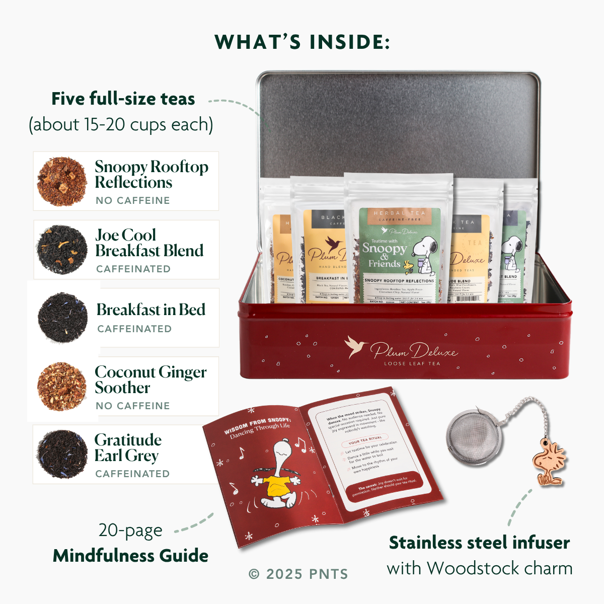 Brew Happiness Snoopy Tea Gift Tin