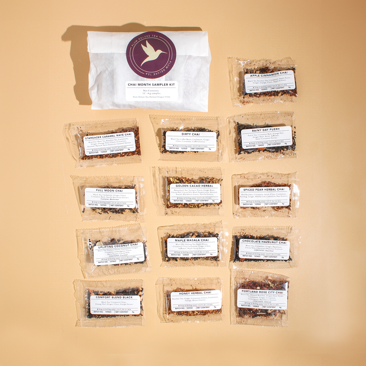 Chai Month Tea Sampler Kit (13 Samples)