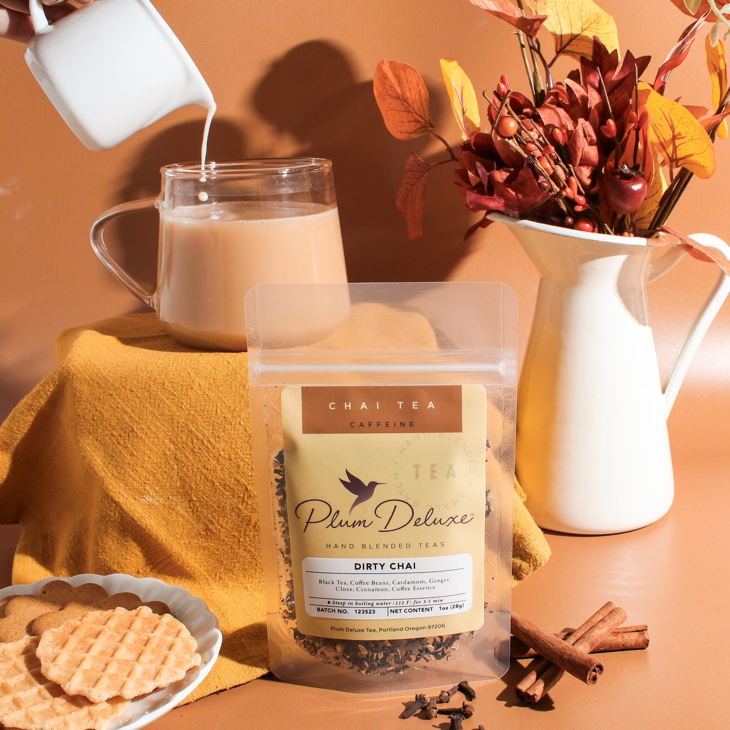 Dirty Chai (Masala Chai + Coffee Beans)