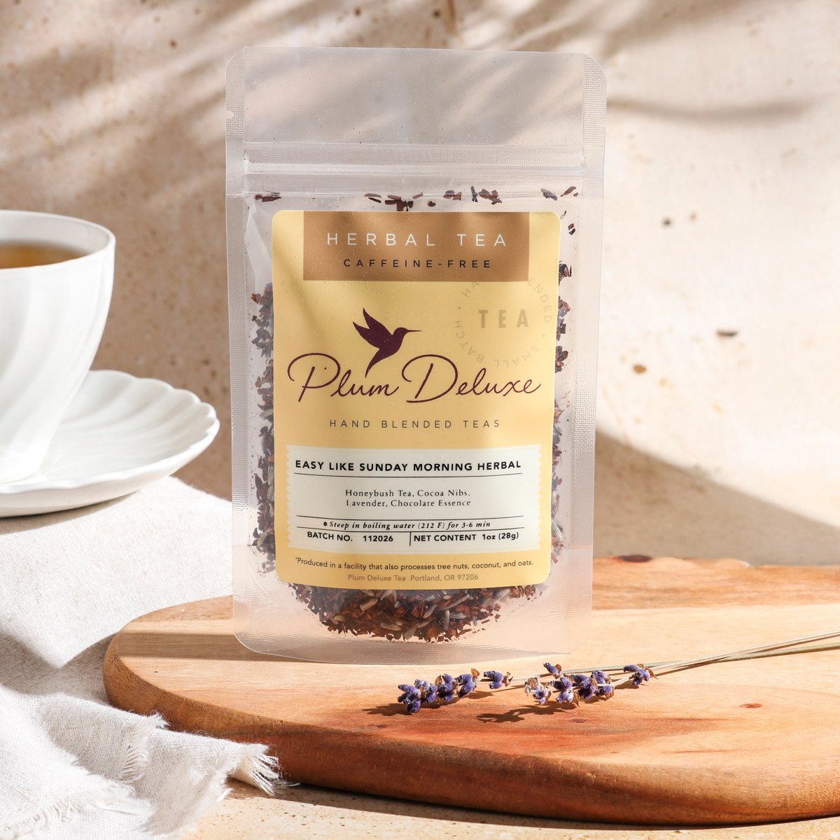 Chocolate Lavender Herbal Tea Loose Leaf | Plum Deluxe – Plum