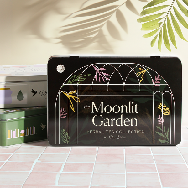 Moonlit Garden Collection Gift Tin (5 Relaxing Herbal Teas) – Plum