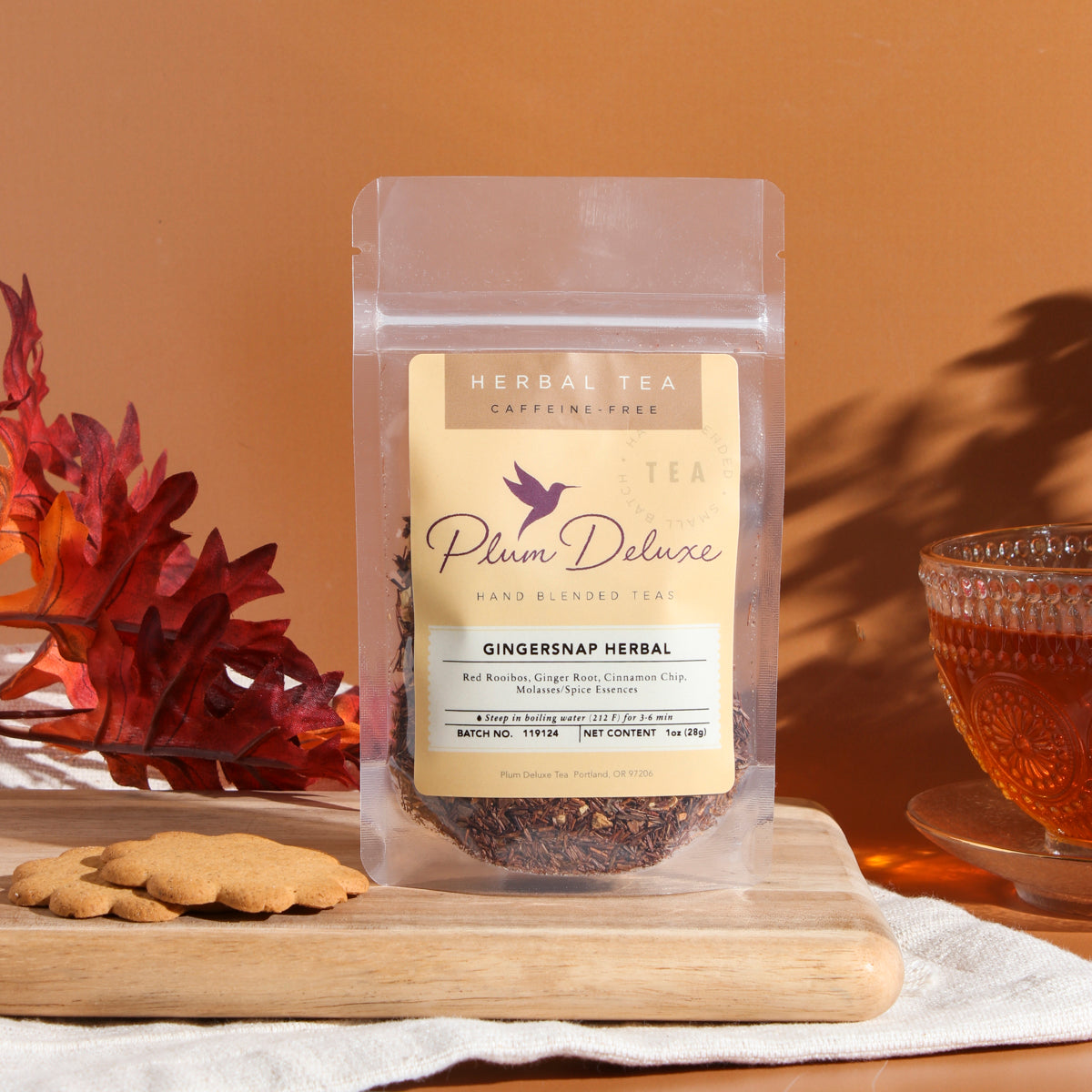 Ginger Snaptea Gingersnap Herbal Tea – Plum Deluxe Tea