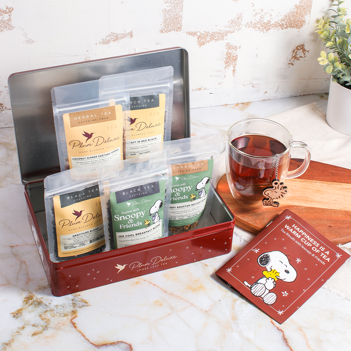 Brew Happiness Snoopy Tea Gift Tin