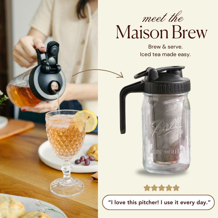 Mason Jar Iced Tea Pitcher – Plum Deluxe Tea