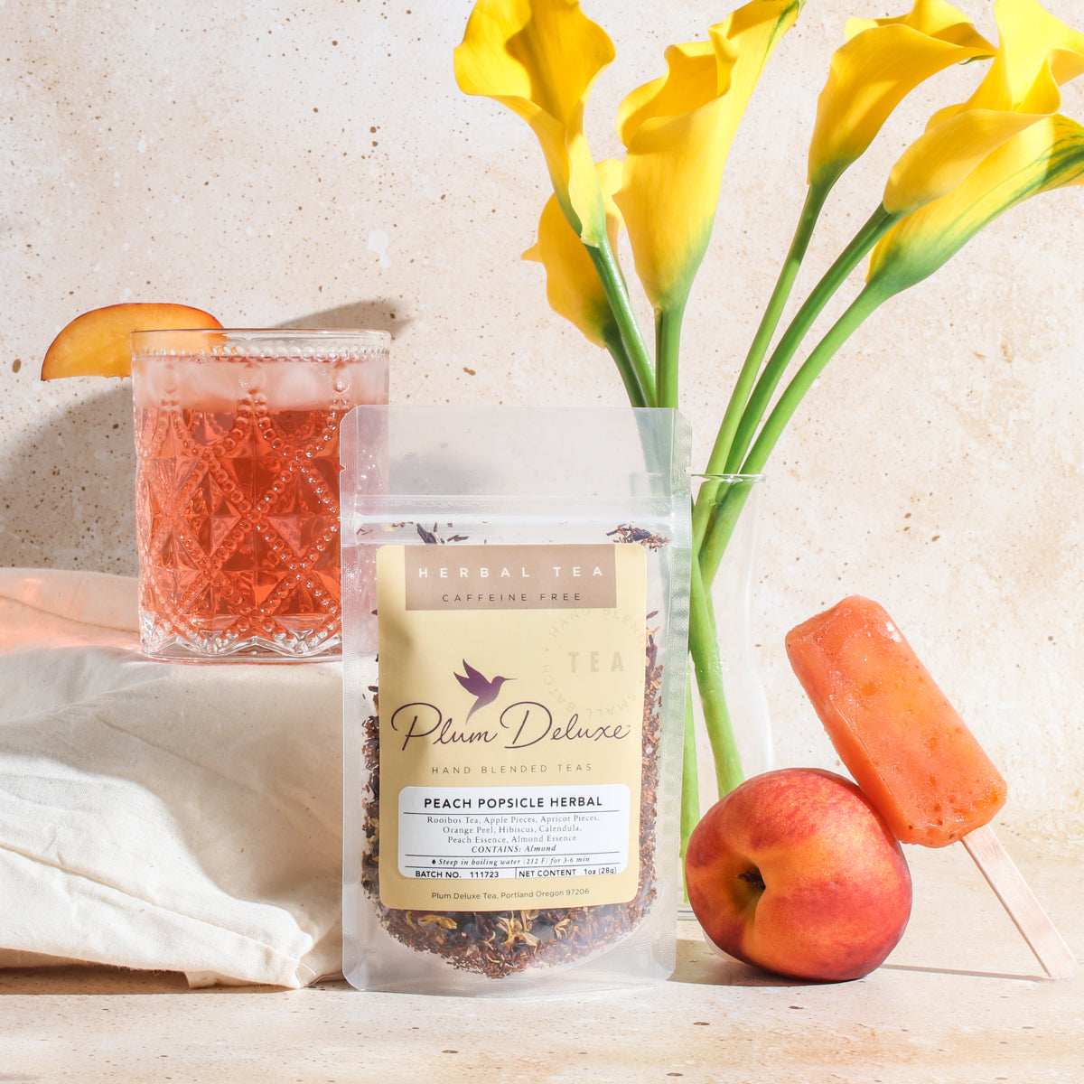 Peach Popsicle Herbal Tea (Peach-Almond)