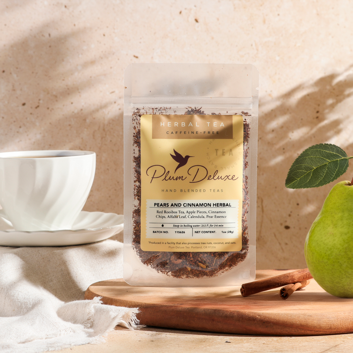 Pears and Cinnamon Herbal Tea